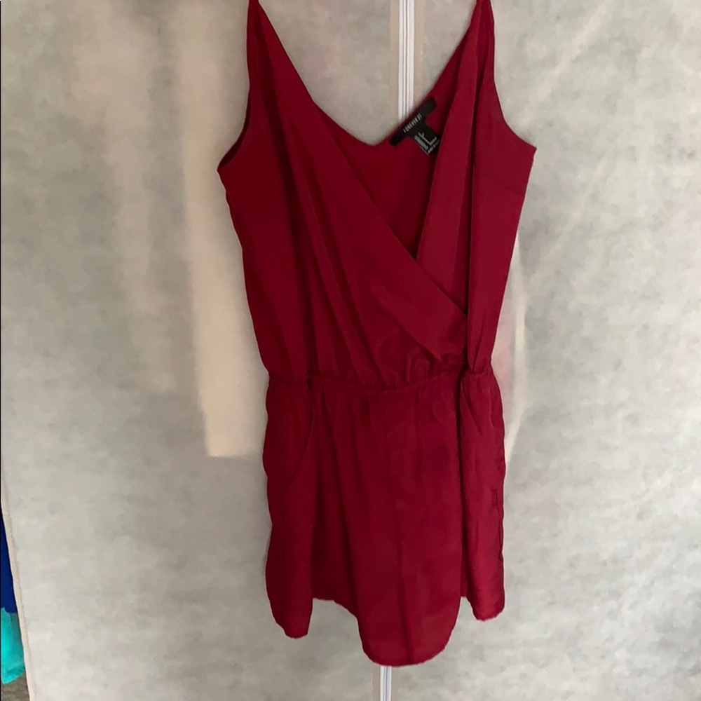 Burgundy romper